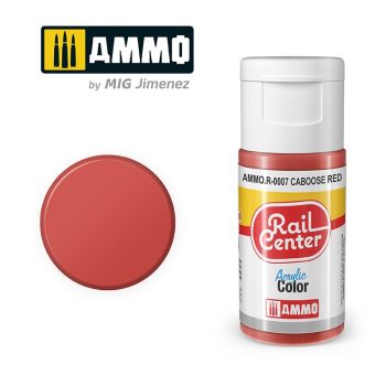Ammo Mig Jimenez - RAIL CENTER ACRYLIC CABOOSE RED 15ML