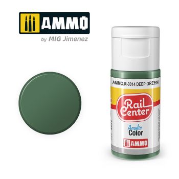 Ammo Mig Jimenez - RAIL CENTER ACRYLIC DEEP GREEN 15ML