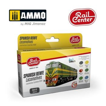 Ammo Mig Jiminez - SPANISH RENFE LOCOMOTIVES EPOCH IV 15ML 6 JARS