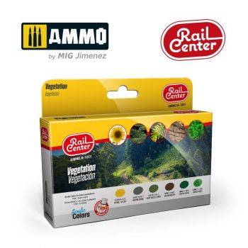 Ammo Mig Jimenez - RAIL CENTER - VEGETATION 15ML 6 JARS