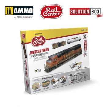 Ammo Mig Jiminez - SOLUTION BOX RAIL CENTER #02 AMERICAN TRAINS WEATHERING
