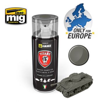 Ammo Mig Jimenez - TITANS HOBBY GERMAN FIELD GREY MATT PRIMER 400 ML SPRAY