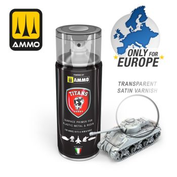 Ammo Mig Jimenez - TITANS HOBBY TRANSPARENT SATIN VARNISH 400 ML SPRAY
