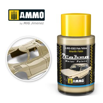 Ammo Mig Jimenez - COBRA MOTOR PAINTS PALE YELLOW 30 ML