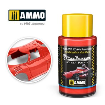 Ammo Mig Jimenez - COBRA MOTOR PAINTS 50´S 60´S ROSSO CORSA 30 ML