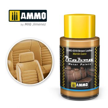 Ammo Mig Jimenez - COBRA MOTOR PAINTS BROWN LEATHER 30 ML