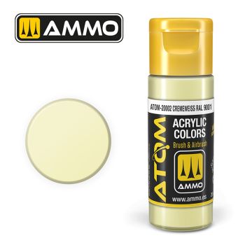 Ammo Mig Jimenez - ATOM ACRYLIC COLOR CREMEWEISS RAL 9001 20 ML