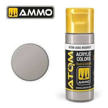 Ammo Mig Jimenez - ATOM ACRYLIC COLOR MIDGREY 20 ML