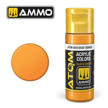 Ammo Mig Jimenez - ATOM ACRYLIC COLOR BRIGHT ORANGE 20 ML