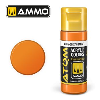 Ammo Mig Jimenez - ATOM ACRYLIC COLOR ORANGE 20 ML
