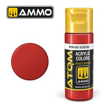 Ammo Mig Jimenez - ATOM ACRYLIC COLOR BLOOD RED 20 ML