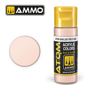 Ammo Mig Jimenez - ATOM ACRYLIC COLOR LIGHT PINK FLESH 20 ML