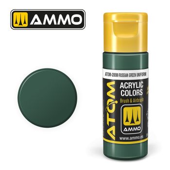 Ammo Mig Jimenez - ATOM ACRYLIC COLOR RUSSIAN GREEN UNIFORM 20 ML