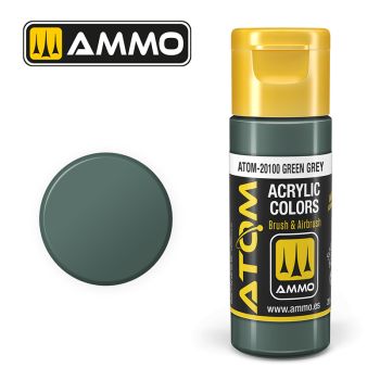 Ammo Mig Jimenez - ATOM ACRYLIC COLOR GREEN GREY 20 ML