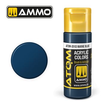 Ammo Mig Jimenez - ATOM ACRYLIC COLOR MARINE BLUE 20 ML