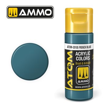 Ammo Mig Jimenez - ATOM ACRYLIC COLOR FRENCH BLUE 20 ML