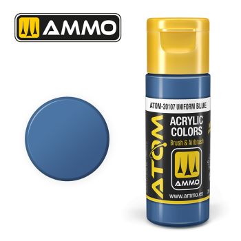 Ammo Mig Jimenez - ATOM ACRYLIC COLOR UNIFORM BLUE 20 ML