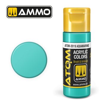 Ammo Mig Jimenez - ATOM ACRYLIC COLOR AQUAMARINE 20 ML