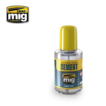 Ammo Mig Jiminez - EXTRA THIN CEMENT (POLYESTER PLASTIC GLUE) 30 ML