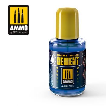 Mig - Ammo Night Blue Cement - Jar 30 Ml (1/22) *mig2045