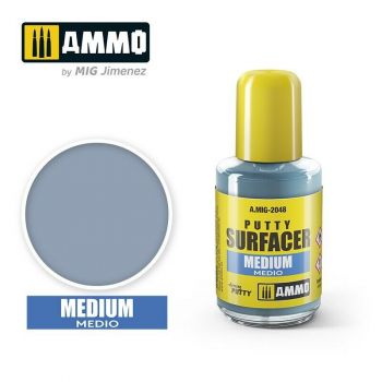 Ammo Mig Jiminez - MR. PUTTY SURFACER - MEDIUM 30 ML JAR (9/22) *
