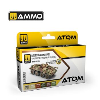 Ammo Mig Jimenez - ATOM ACR. PAINT SET LATE GERMAN CAMOUFLAGE 6 JARS (9/24) *
