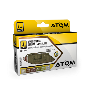 Ammo Mig Jimenez - ATOM WWI BRITISH en GERMAN COLORS SET