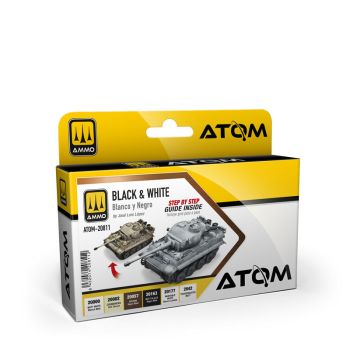 Ammo Mig Jimenez - ATOM BLACK en WHITE TECHNIQUE SET (05/25) *