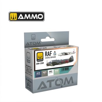 Ammo Mig Jimenez - ATOM ACR. PAINT SET RAF COASTAL COMMAND 4 JARS (7/24) *