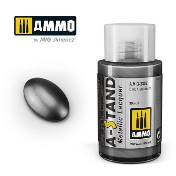 Ammo Mig Jimenez - AMMO A-STAND DARK ALUMINIUM 30ML JAR