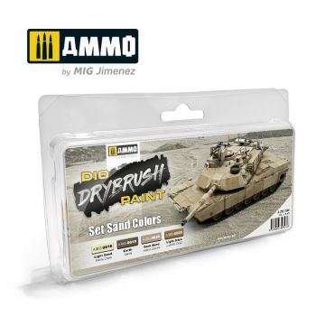 Ammo Mig Jimenez - DRYBRUSH SET SAND COLORS 4 JARS (3/23) *