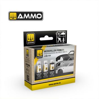Ammo Mig Jimenez - AMMO A-STAND MICROFILLER PRIMERS SET 3x30 ML (4/24) *