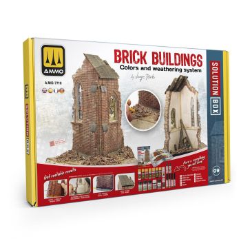 Ammo Mig Jimenez - SOLUTION BOX 09 - BRICK BUILD: COLOR en WEATHERING (05/25) *