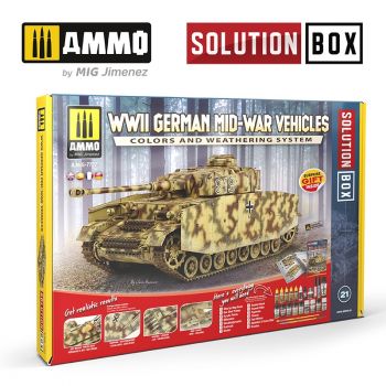 Ammo Mig Jimenez - SOLUTION BOX #19 WWII GERMAN MID-WAR VEHICLES