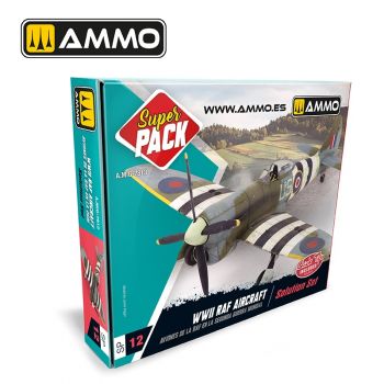 Ammo Mig Jimenez - SUPER PACK WWII RAF AIRCRAFT SOLUTION SET (9/24) *
