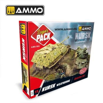 Ammo Mig Jimenez - SUPER PACK KURSK WEATHERING SOLUTION SET WWII (9/24) *