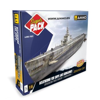 Ammo Mig Jimenez - SUPER PACK WEATHERING FOR SHIPS AND SUBMARINES (05/25) *