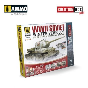 Ammo Mig Jimenez - SOLUTION BOX MINI #20 WWII SOVIET WINTER VEHICLES (3/23) *