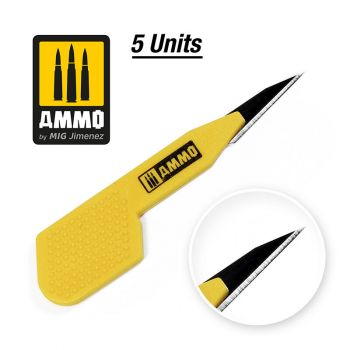 Ammo Mig Jimenez - SCALPELS PRECISION BLADE STRAIGHT 5 PCS.