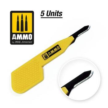 Ammo Mig Jimenez - SCALPELS PRECISION BLADE CURVED 5 PCS.