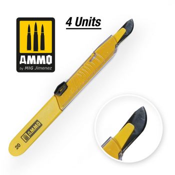 Ammo Mig Jimenez - SCALPELS PROTECTIVE BLADE STRAIGHT LARGE 1 PC.