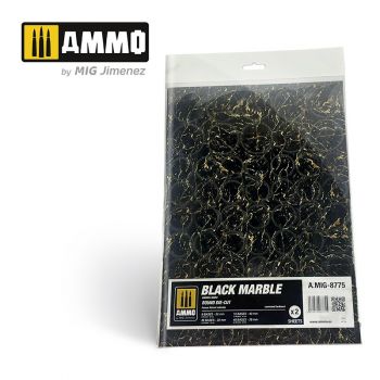 Ammo Mig Jimenez - MARBLE BLACK, ROUND DIE-CUT WARGAMES 2 PCS.