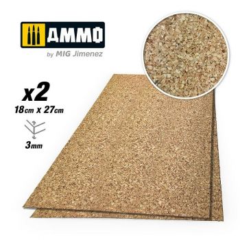 Ammo Mig Jiminez - AMMO CREATE CORK MEDIUM GRAIN 3MM 2X