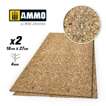 Ammo Mig Jiminez - AMMO CREATE CORK THICK GRAIN 4MM 2X