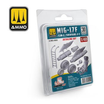 Ammo Mig Jimenez - 1/48 MIG-17F / LIM-5 / SHENYANG J-5 DETAILING SET (12/23) *