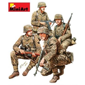 Miniart - 1/35 German Tank Riders Set 2 Wwii (?/22) *min35377