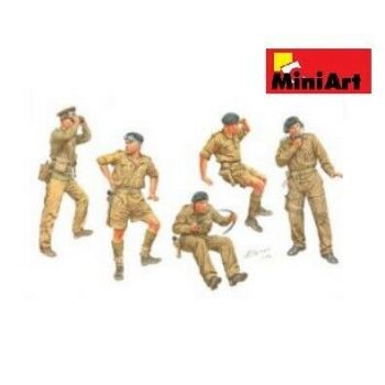 Miniart - 1/35 British Armoured Car Crew S.e. Wwii (?/22) *min35387