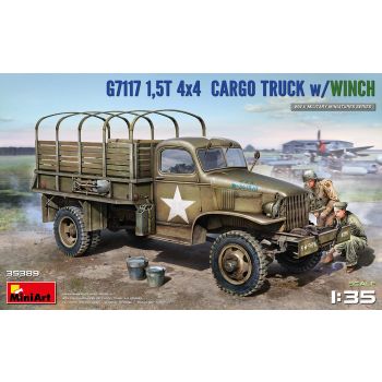 Miniart - 1/35 1,5t 4x4 G7117 Cargo Truck W/winch (12/21) *min35389