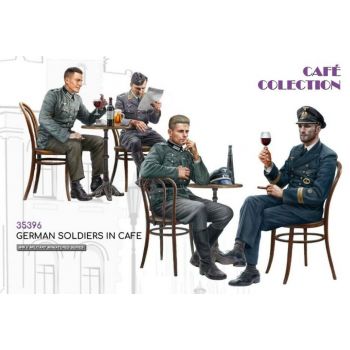 Miniart - 1/35 German Soldiers In Cafe Wwii (?/22) *min35396