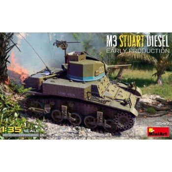 MiniArt - 1/35 M3 STUART DISEL EARLY PROD. (12/24) *